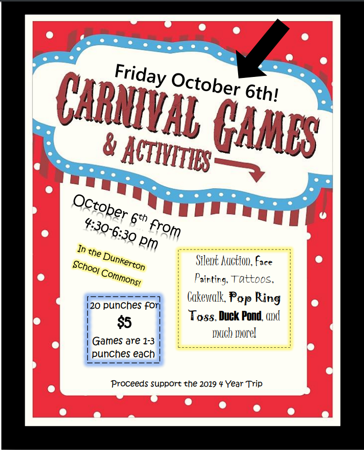 Dunkerton Community School District Carnival Games and Activities