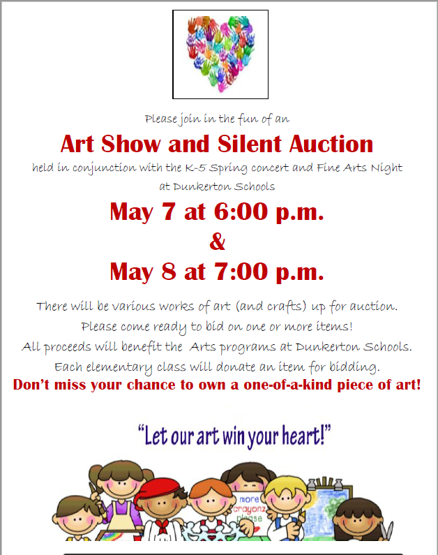 Dunkerton Community School District Art Show and Silent Auction