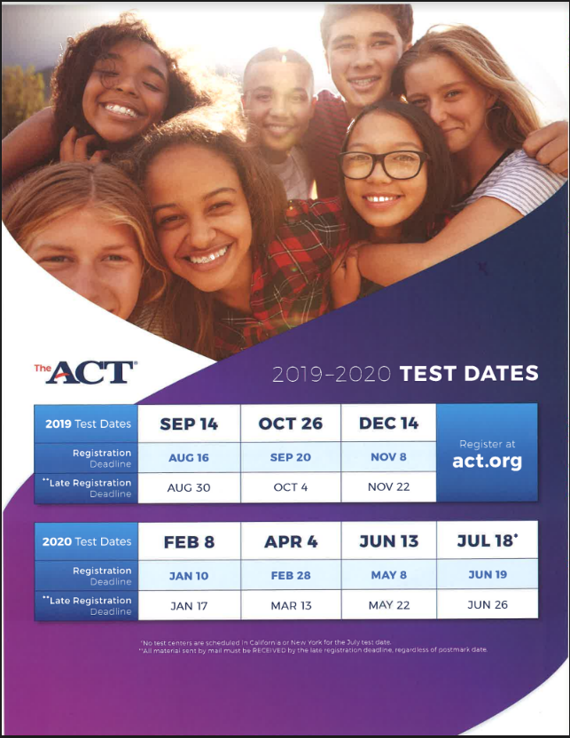 Dunkerton Community School District ACT Test Dates